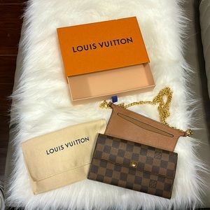 Louis Vuitton Damier Ebene Sarah Wallet